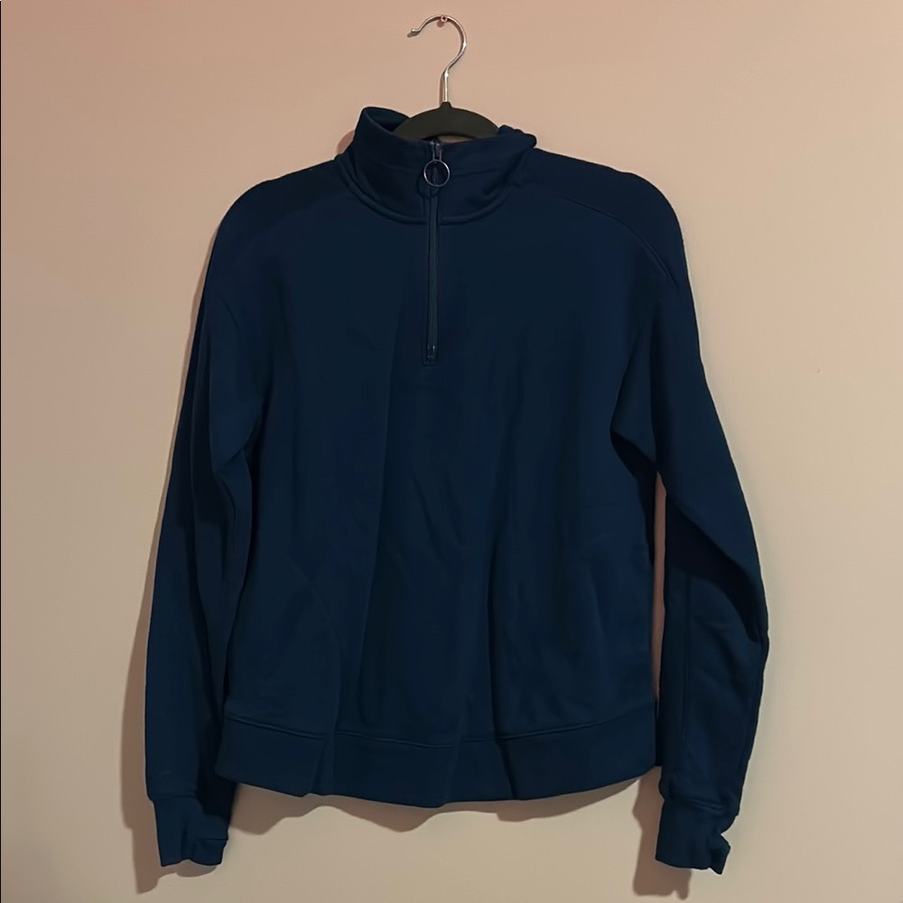 Fleece Navy Sweater